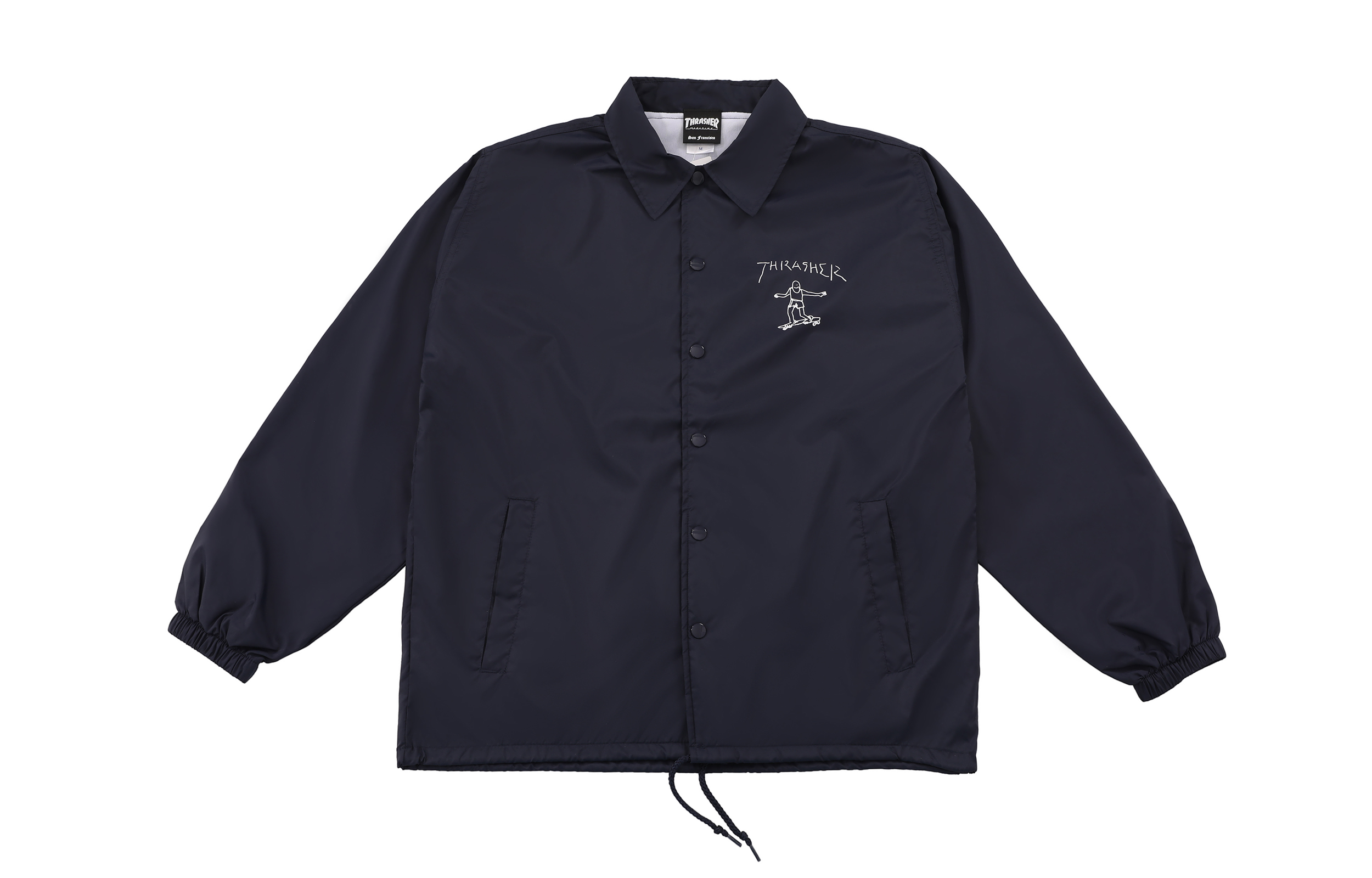 Thrasher Coach Jacket Little Logo Unisex Navy Blue TH8928C-NAVY