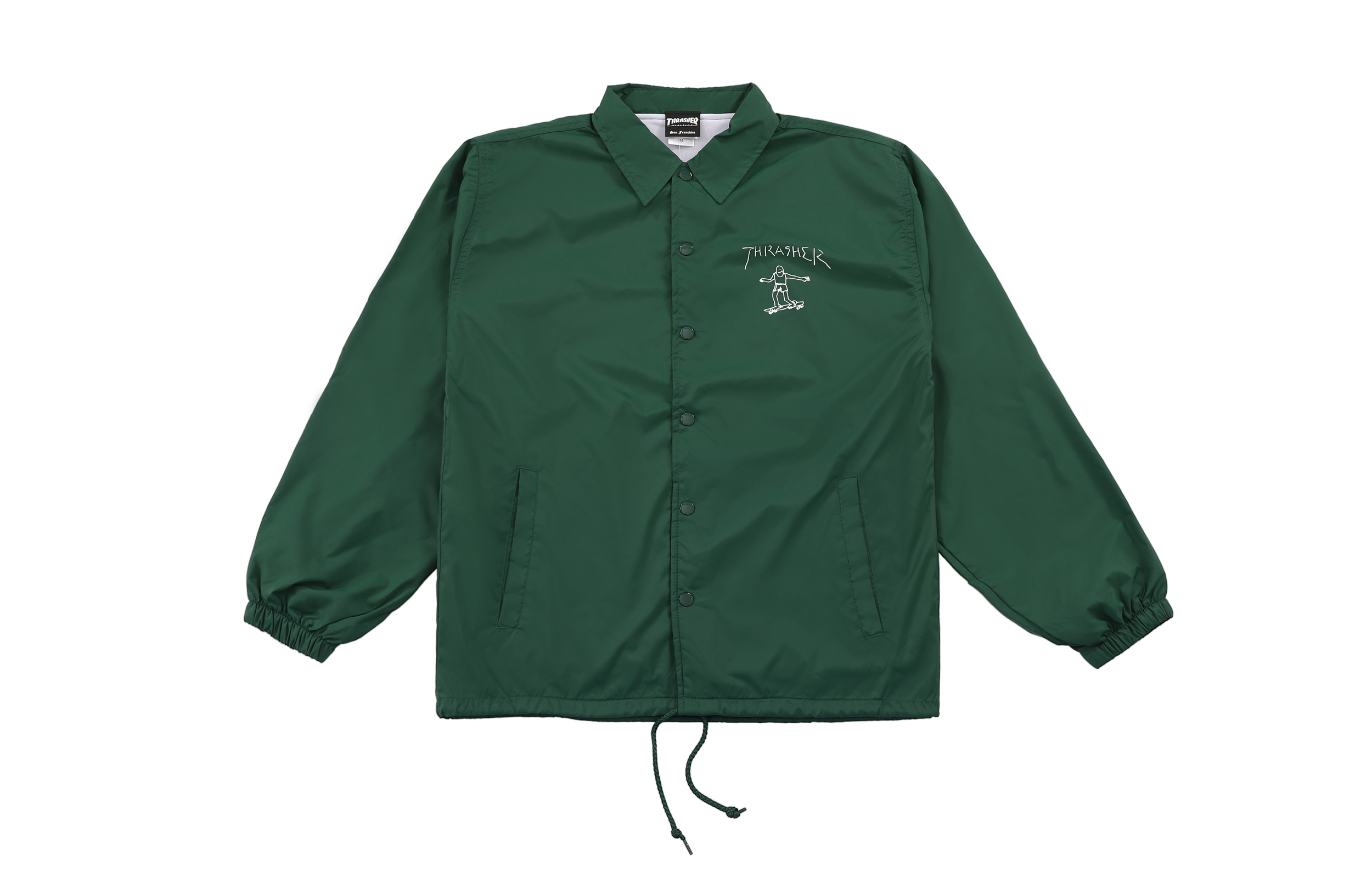 Thrasher Coach Jacket with Graphic - Evergreen (Unisex Japan Edition). TH8928C-IVY-GREEN