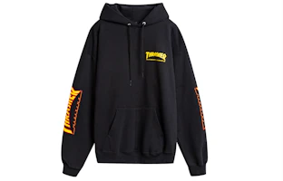 Thrasher Dual Logo Hoodie Pullover Unisex Black (US Version). 113102-BK Thrasher Dual Logo Hoodie Pullover Unisex Black (US Version). 113102-BK