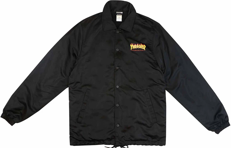 thrasher-fire-logo-coach-jacket-black-japan-edition-unisex-thick-loose-fit-th-0219-cj-01-blk