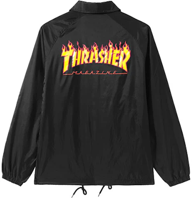 Thrasher 火焰教練外套 日本版 男女款 黑色 TRA-SS18-015 Buy Thrasher 火焰教練外套 日本版 男女款 黑色 TRA-SS18-015
