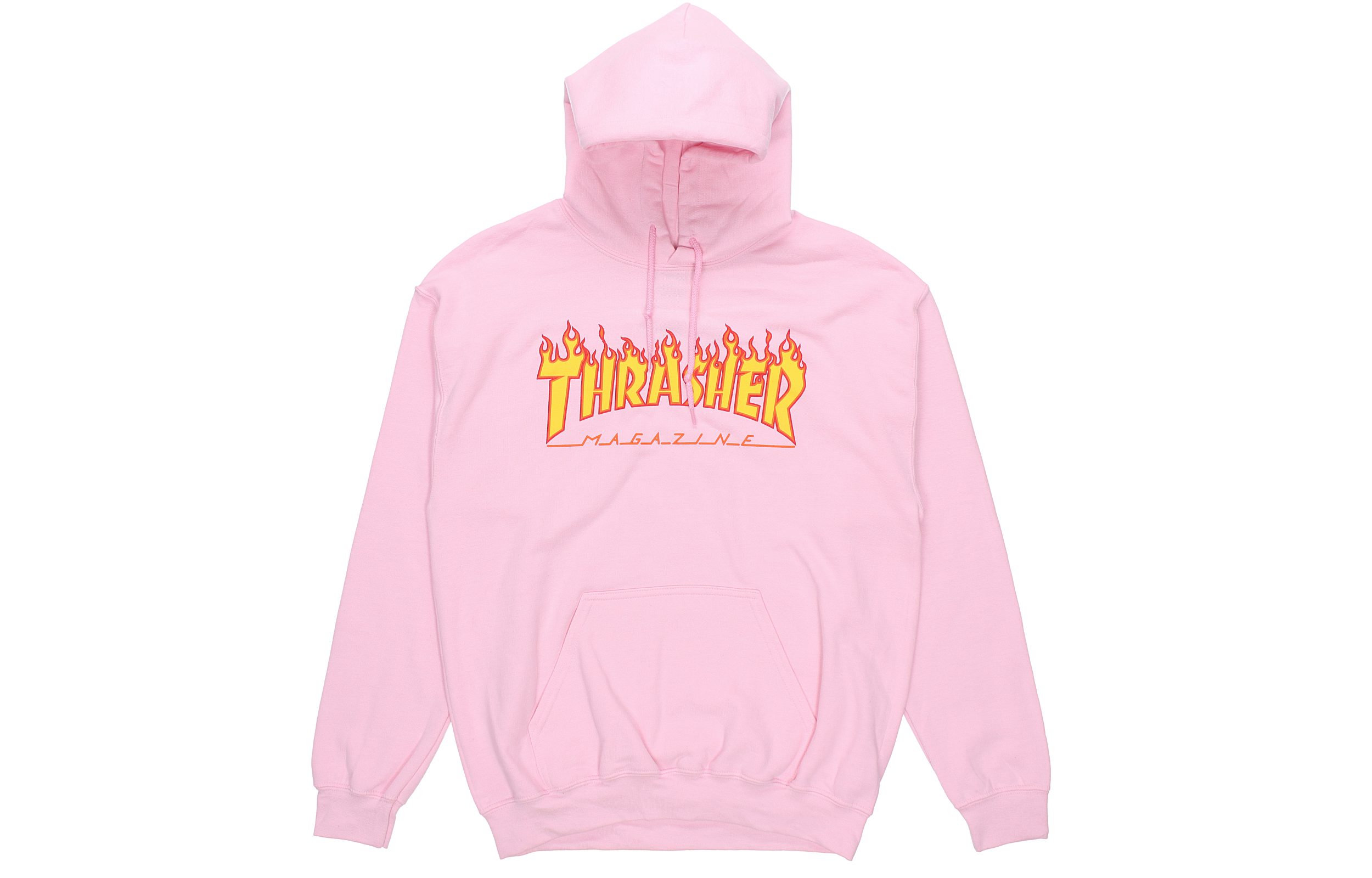 Thrasher Flame Hoodie Pink Pullover Winter Unisex US Edition 144740