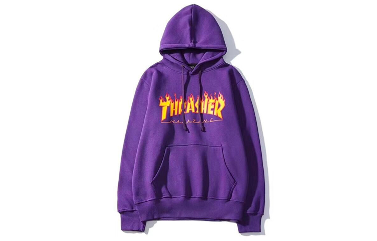 Thrasher Flame Hoodie Purple Unisex Edition - US Version. 144738