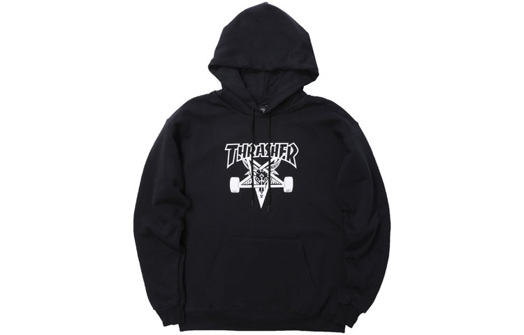 Thrasher Flame Logo Black Hoodie Unisex US Edition. 113104