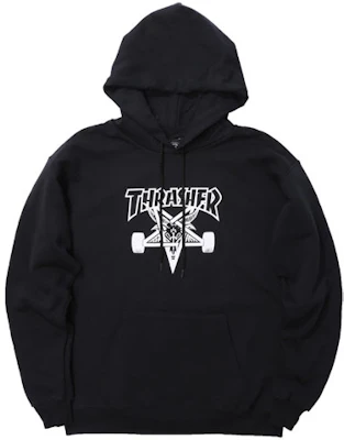 스로셔 플레임 로고 블랙 후디 유니섹스 미국판. 113104 Buy 스로셔 플레임 로고 블랙 후디 유니섹스 미국판. 113104