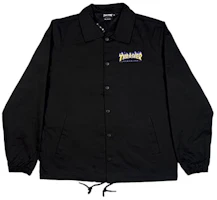 Thrasher Flame Logo Coach Jacket Black Japan Edition Unisex TH0420-3198BLK Thrasher Flame Logo Coach Jacket Black Japan Edition Unisex TH0420-3198BLK