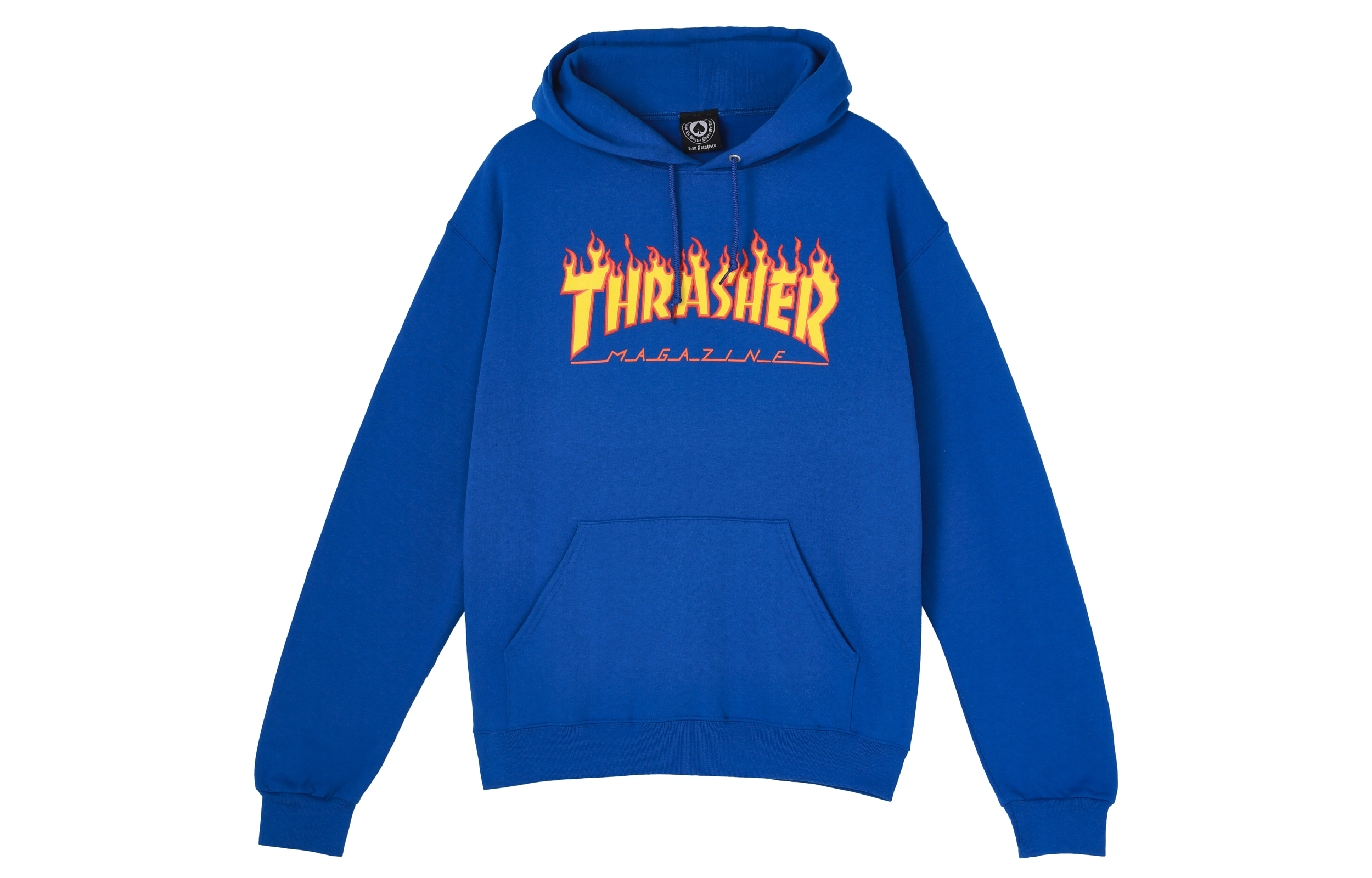Thrasher Flame Logo Hoodie Royal Blue Unisex Classic Pullover Fleece. 144839