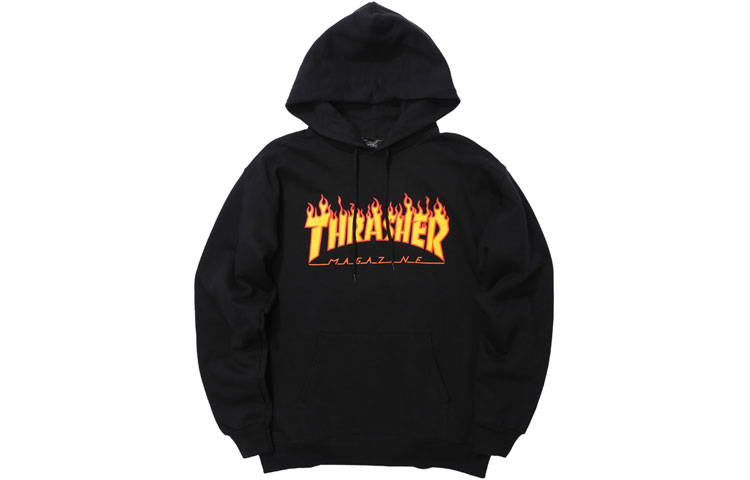 Thrasher Flame Logo Hoodie Unisex Pullover TRA-SS18-016