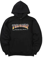 Thrasher Flame Logo Printed Pullover Hoodie Men THRAMH137 Thrasher Flame Logo Printed Pullover Hoodie Men THRAMH137