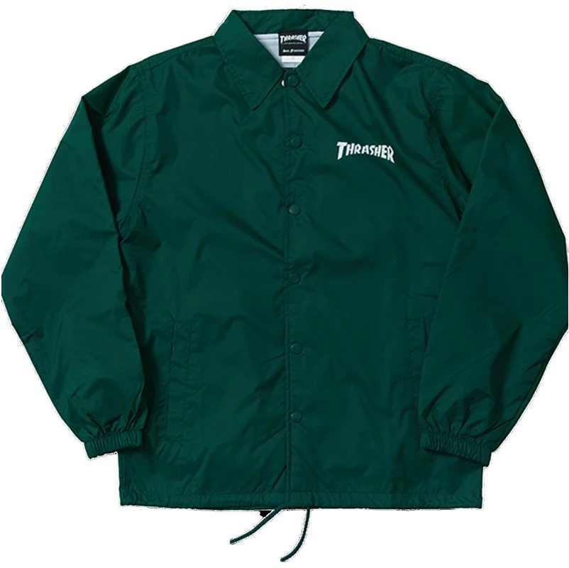 thrasher-flame-logo-snap-button-long-sleeve-jacket-unisex-thramj-039-green