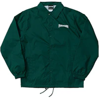 Thrasher Flame Logo Snap Button Long-Sleeve Jacket Unisex THRAMJ039-GREEN Thrasher Flame Logo Snap Button Long-Sleeve Jacket Unisex THRAMJ039-GREEN