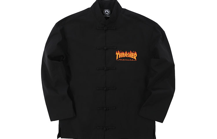 Thrasher Flame Logo Tang Suit Jacket Unisex Black (US Version) 145012