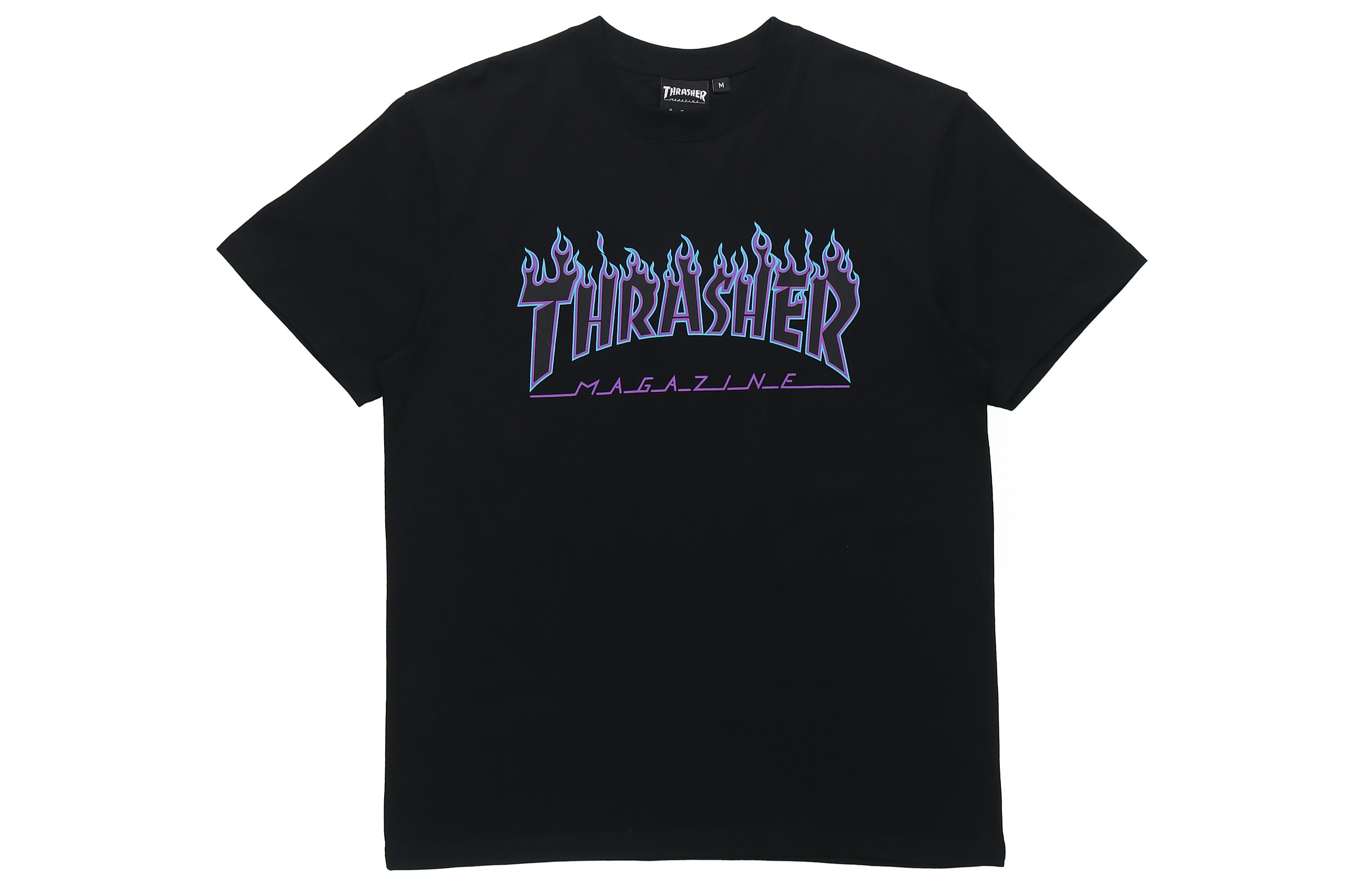 Thrasher Flame Logo Tee Black Unisex Japan Edition TRA-SS18-007