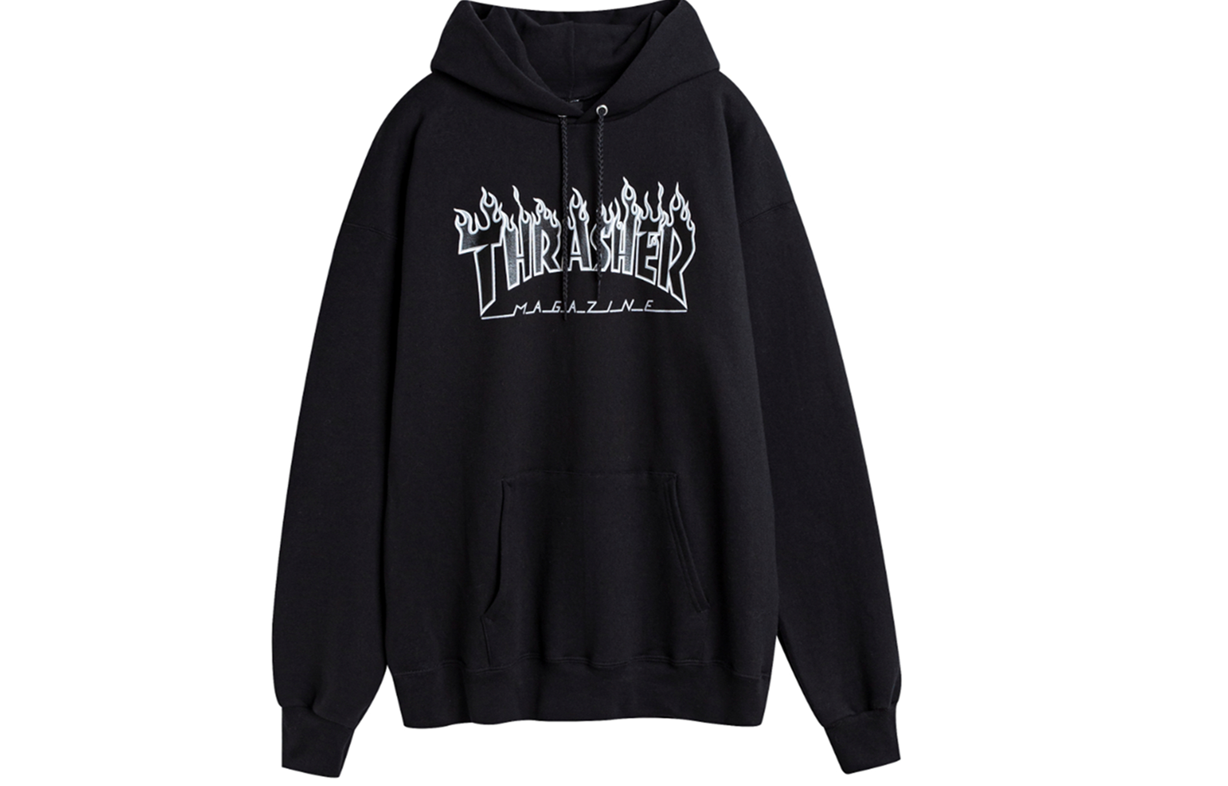 Thrasher Graphic Hoodie Pullover Unisex Black (US Edition) 144876