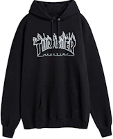 Thrasher Graphic Hoodie Pullover Unisex Black (US Edition) 144876 Thrasher Graphic Hoodie Pullover Unisex Black (US Edition) 144876