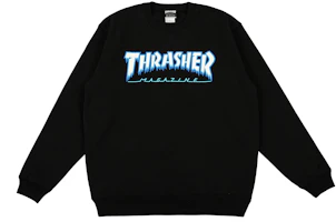 Thrasher Hometown Ice Crew Logo Pullover Sweatshirt Japan Edition Black Mens TH84226 Thrasher Hometown Ice Crew Logo Pullover Sweatshirt Japan Edition Black Mens TH84226