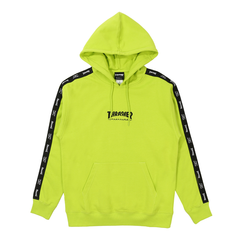 Thrasher Hometown Track Hooded Logo Sweatshirt Green (Unisex Japan Edition) THRAMH09004