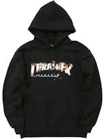 Thrasher Intro Burner Flame Logo Pullover Hoodie Unisex BLACK 144674M Thrasher Intro Burner Flame Logo Pullover Hoodie Unisex BLACK 144674M