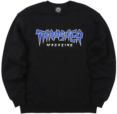 Thrasher 不規則Logo男女黑色圓領長袖衛衣。 312719 Buy Thrasher 不規則Logo男女黑色圓領長袖衛衣。 312719