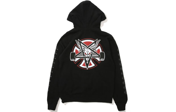 Thrasher Japan Black Skateboard Goat Hoodie Unisex Pullover Sweater. TRA-SS18-330