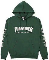 Thrasher Japanese Letter Print Pullover Hoodie - THRAMH119 Thrasher Japanese Letter Print Pullover Hoodie - THRAMH119