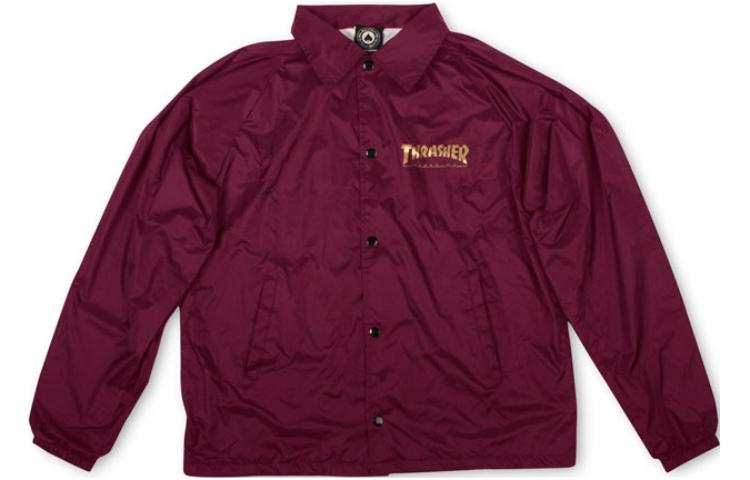 Thrasher Letter Star Print Loose Jacket Unisex Red THR-23SS-087