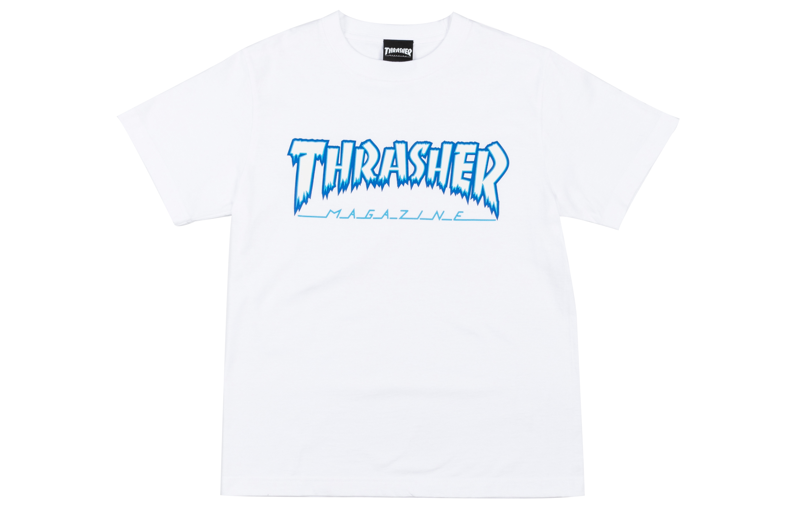 Thrasher Logo Crewneck T-Shirt White Japan Edition Unisex TH81226-WHWH-WHITE