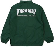 Thrasher Mag Coach Jacket Green Japan Edition Unisex. TH8901C-GREEN Thrasher Mag Coach Jacket Green Japan Edition Unisex. TH8901C-GREEN
