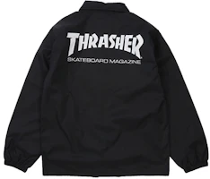 Thrasher Mag Coach Jacket Japan Edition Unisex Black TH8901C-BLACK Thrasher Mag Coach Jacket Japan Edition Unisex Black TH8901C-BLACK
