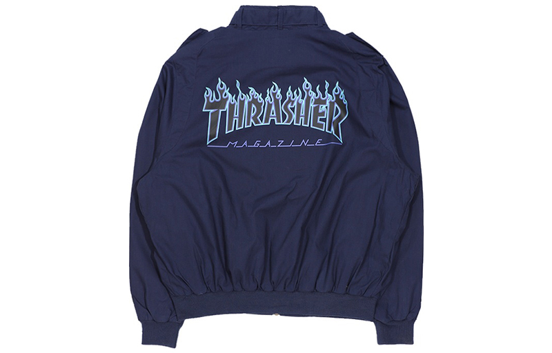 Thrasher Purple Flame Zip Jacket Japanese Edition Unisex TH0321-3402