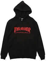 Thrasher Red Collage Flame Logo Hoodie Unisex Casual Sweatshirt. THR0418-PO03 Thrasher Red Collage Flame Logo Hoodie Unisex Casual Sweatshirt. THR0418-PO03