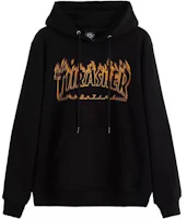 Thrasher Richter Flame Hoodie Black Unisex Phantom Shadow Edition Pullover. 144548 Thrasher Richter Flame Hoodie Black Unisex Phantom Shadow Edition Pullover. 144548
