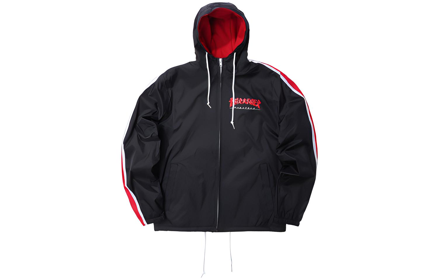 Thrasher School Uniform Hoodie Jacket Unisex BLACK (US Edition). 144717