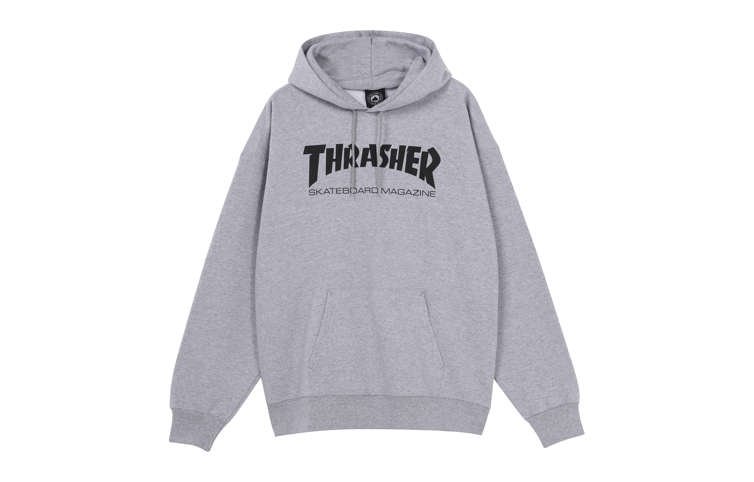 Thrasher Skate Mag Logo Hoodie Gray Unisex US Version Fleece Pullover. 113103/GY