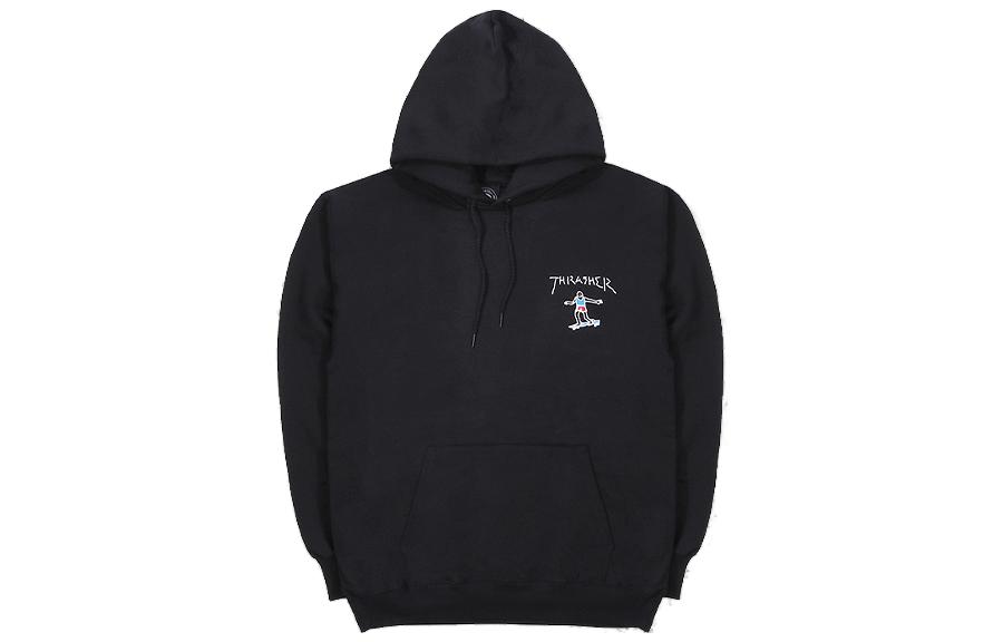 Thrasher SS23 Classic Comic Print Hoodie Unisex Black THRAMH188