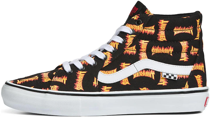 Thrasher x Vans Skate Sk8-Hi 'Logo Thrasher Seluruh' VN0A5FCCBML Buy Thrasher x Vans Skate Sk8-Hi 'Logo Thrasher Seluruh' VN0A5FCCBML
