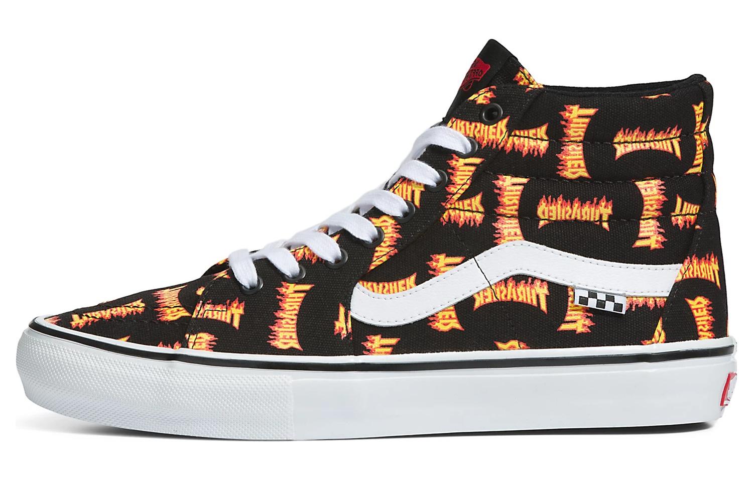 Buy Thrasher x Vans Skate Sk8-Hi 'Logo Completo Thrasher'. VN0A5FCCBML