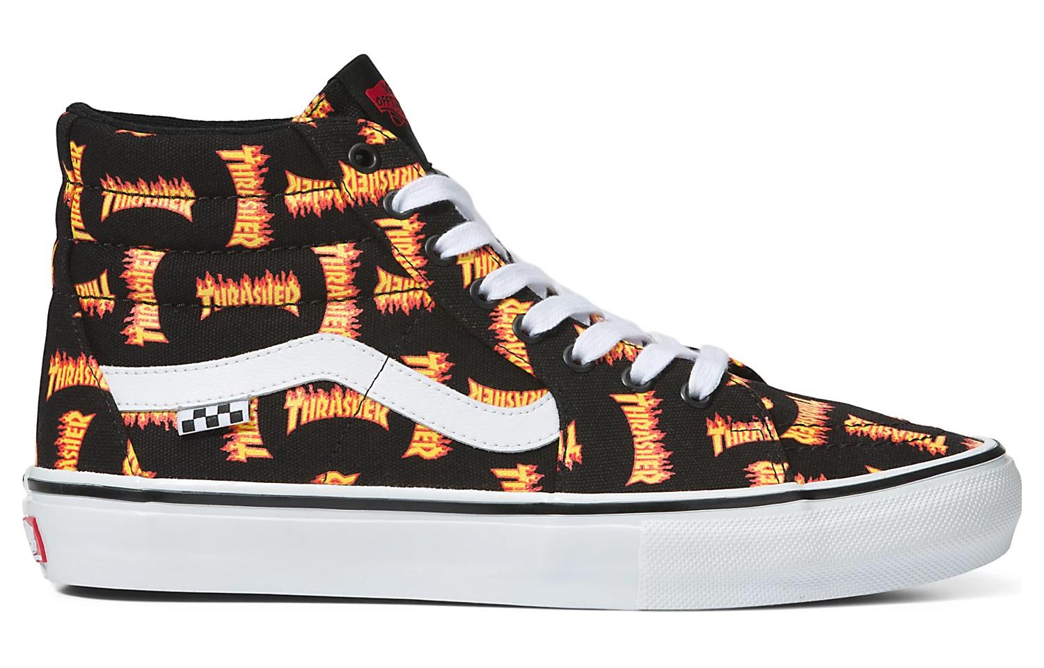 Lookbook Thrasher x Vans Skate Sk8-Hi 'Logo Thrasher Seluruh' VN0A5FCCBML