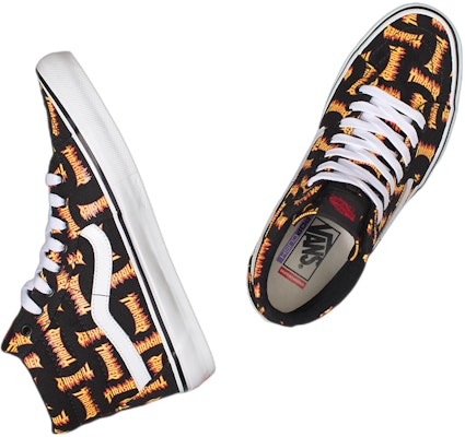 Thrasher x Vans Skate Sk8-Hi 'Logo Completo Thrasher'. VN0A5FCCBML Lookbook Thrasher x Vans Skate Sk8-Hi 'Logo Completo Thrasher'. VN0A5FCCBML