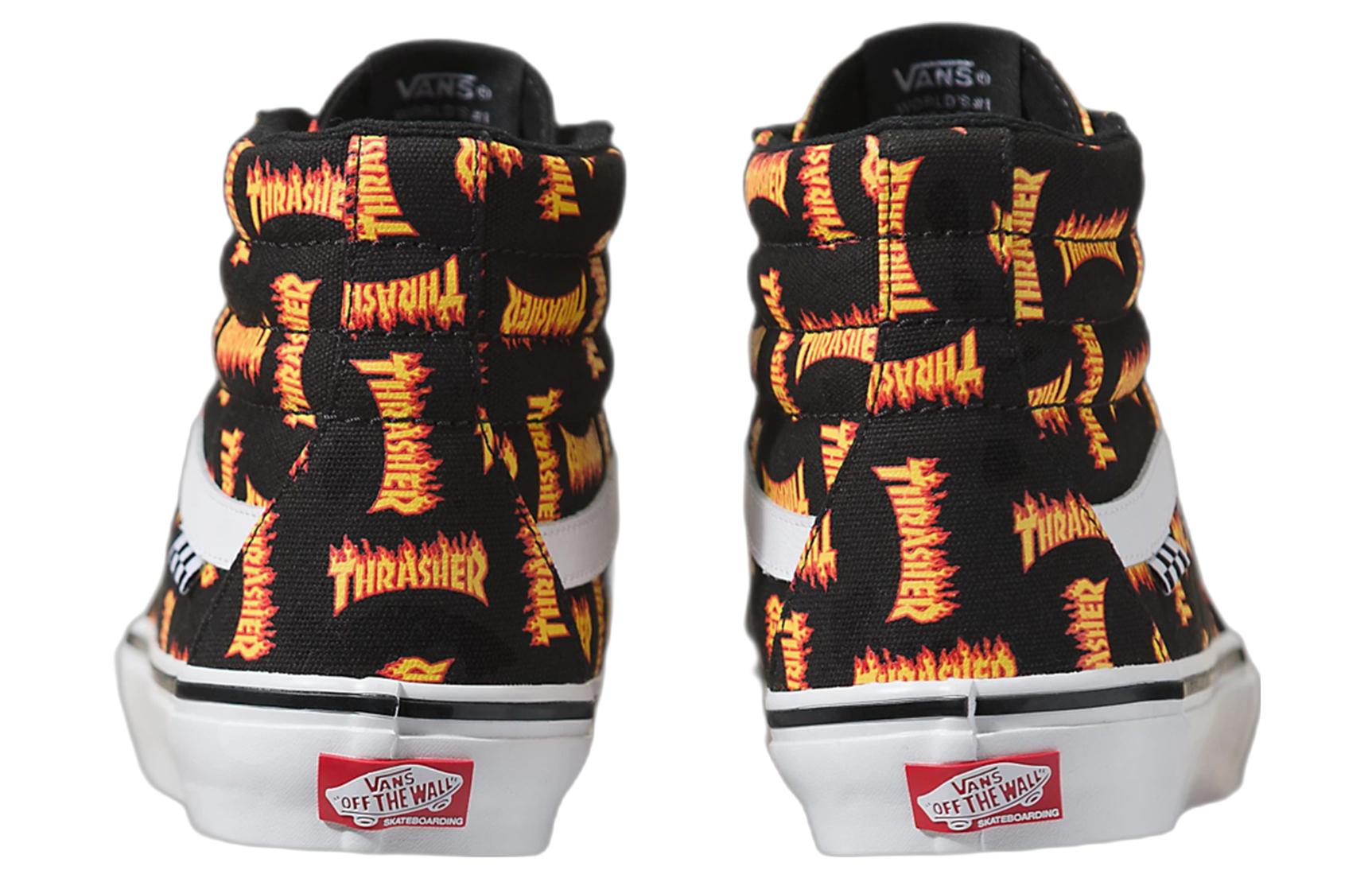 Shop Thrasher x Vans Skate Sk8-Hi 'Logo Completo Thrasher'. VN0A5FCCBML