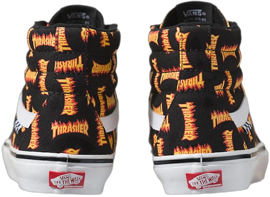 Thrasher x Vans Skate Sk8-Hi 'Logo Completo Thrasher'. VN0A5FCCBML Shop Thrasher x Vans Skate Sk8-Hi 'Logo Completo Thrasher'. VN0A5FCCBML