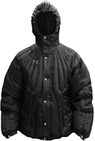 THUG CLUB FW23 Black Unisex Puffer Jacket with Metal Star-Moon Logo Stitching. 1671504974 THUG CLUB FW23 Black Unisex Puffer Jacket with Metal Star-Moon Logo Stitching. 1671504974