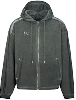 THUG CLUB FW23 Mesh Patchwork Star Moon Logo Zip Hoodie Unisex - Gray Green 1690806520 THUG CLUB FW23 Mesh Patchwork Star Moon Logo Zip Hoodie Unisex - Gray Green 1690806520