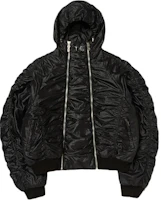 THUG CLUB FW24 Bio Soldier Black Oversized Pleated Hoodie Jacket Unisex tc24jp1001-blk THUG CLUB FW24 Bio Soldier Black Oversized Pleated Hoodie Jacket Unisex tc24jp1001-blk