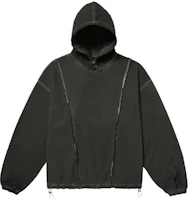 THUG CLUB x FILA FW23 Logo Snap Hoodie Unisex Charcoal Gray. 1100FS2POF3T04XCGY THUG CLUB x FILA FW23 Logo Snap Hoodie Unisex Charcoal Gray. 1100FS2POF3T04XCGY