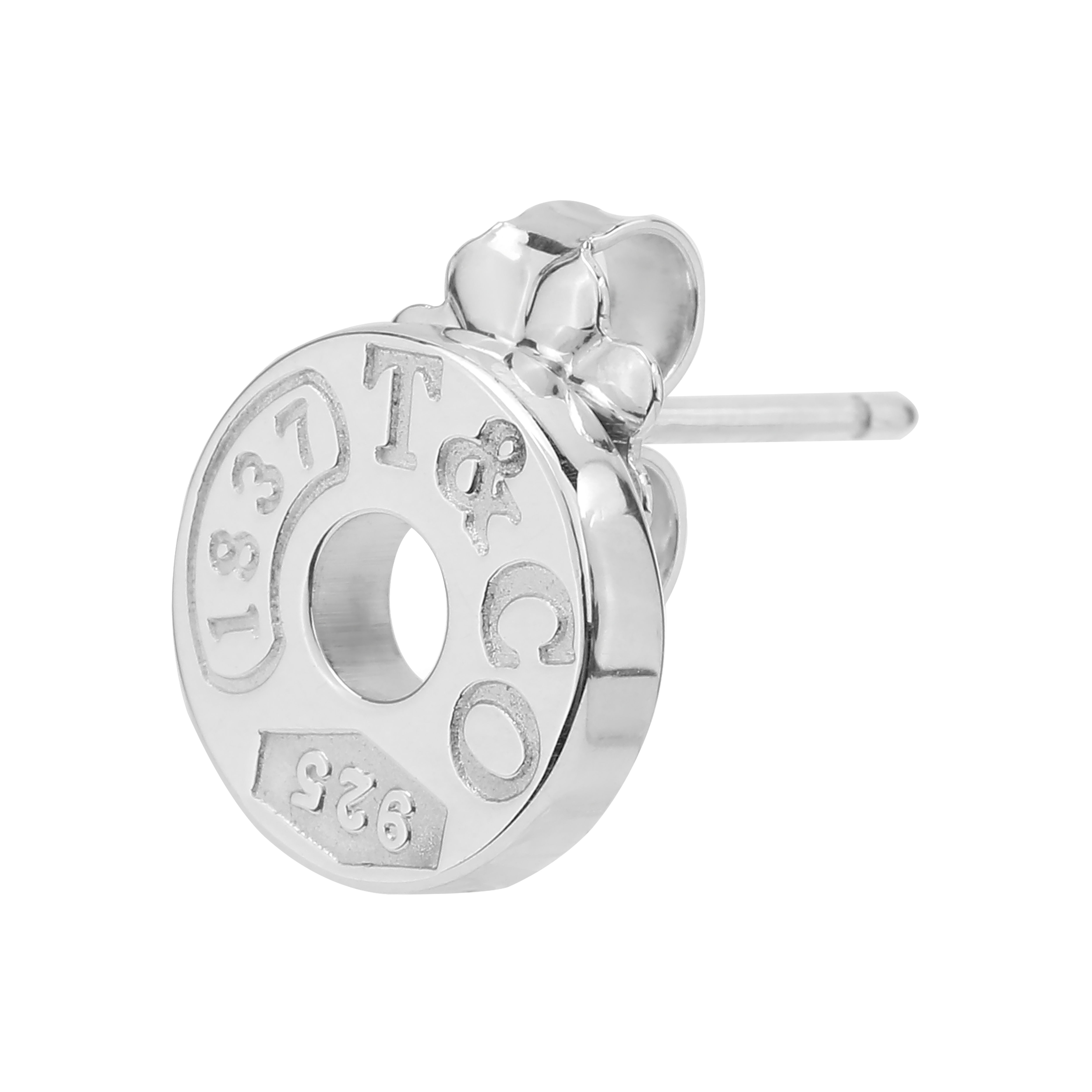 Lookbook TIFFANY & CO. 1837® 銀圓形耳環 925 純銀 男女情侶款式 19710424