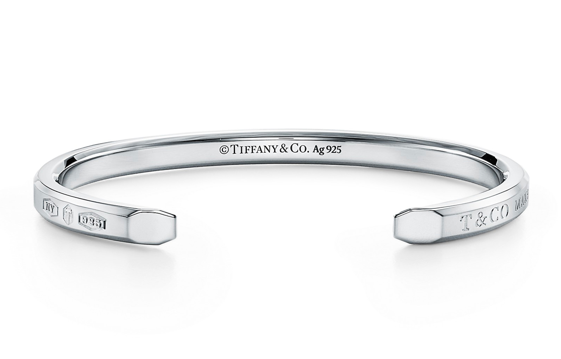 Tiffany & Co. 1837 Makers Narrow 925 Silver Bracelet Unisex Couple Jewelry. GRP11145 圖 3