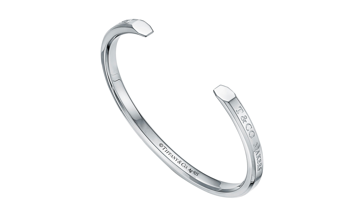 Tiffany & Co. 1837 Makers Narrow 925 Silver Bracelet Unisex Couple Jewelry. GRP11145 圖 4