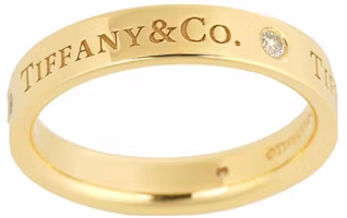 Tiffany & Co. 18k Gold Alphabet Engraved Ring Unisex Couple's Jewelry. GRP10240 Tiffany & Co. 18k Gold Alphabet Engraved Ring Unisex Couple's Jewelry. GRP10240