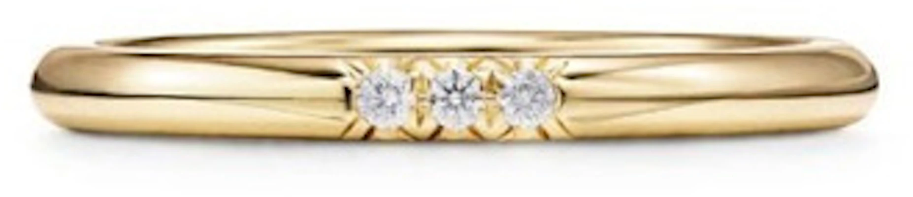 Anillo Dorado Tiffany & Co. 18K con Cristales, Estilo Unisex para Parejas 61001468 Order Anillo Dorado Tiffany & Co. 18K con Cristales, Estilo Unisex para Parejas 61001468